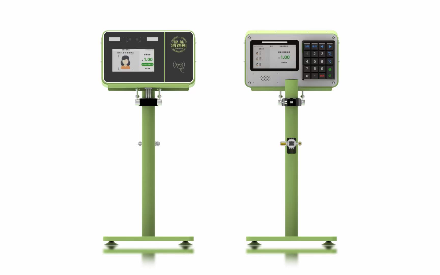 興邦人臉消費(fèi)機(jī)，刷臉支付售飯機(jī)